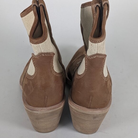 Dolce Vita Taupe Ankle Boots – Western Style, Women’s Size 8, Low Heel Comfort - Picture 4 of 7